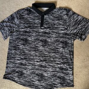 Under Armour Iso-Cool Black and White Space Dyed Polo